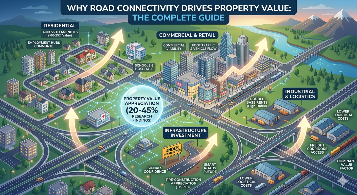 Why Road Connectivity Drives Property Value: The Complete Guide